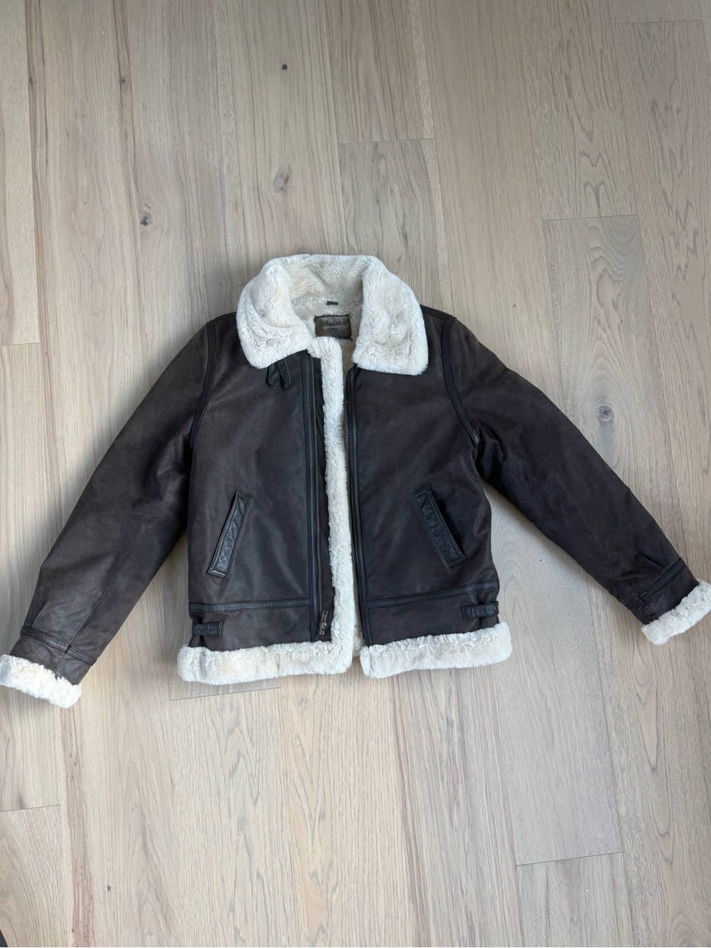 St. John's Bay Genuine Leather Bomber Jacket